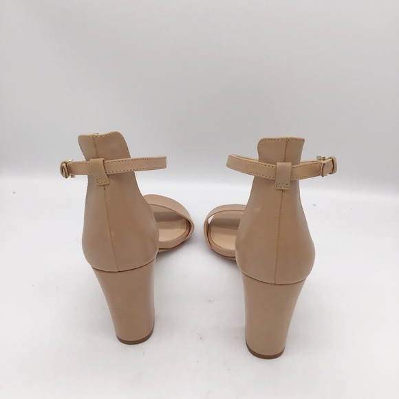 Vince Camuto Corlina nude heel beige leather 10 - Picture 5 of 5